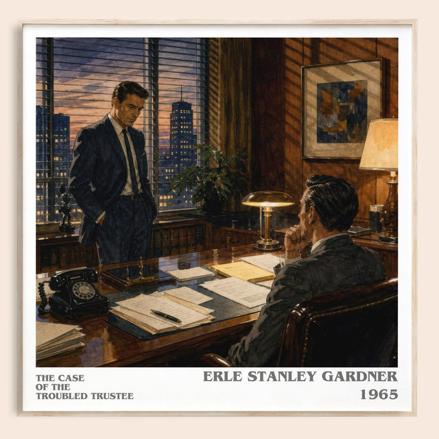 Case Of The Troubled Trustee Literary Art Print by E. Gardner