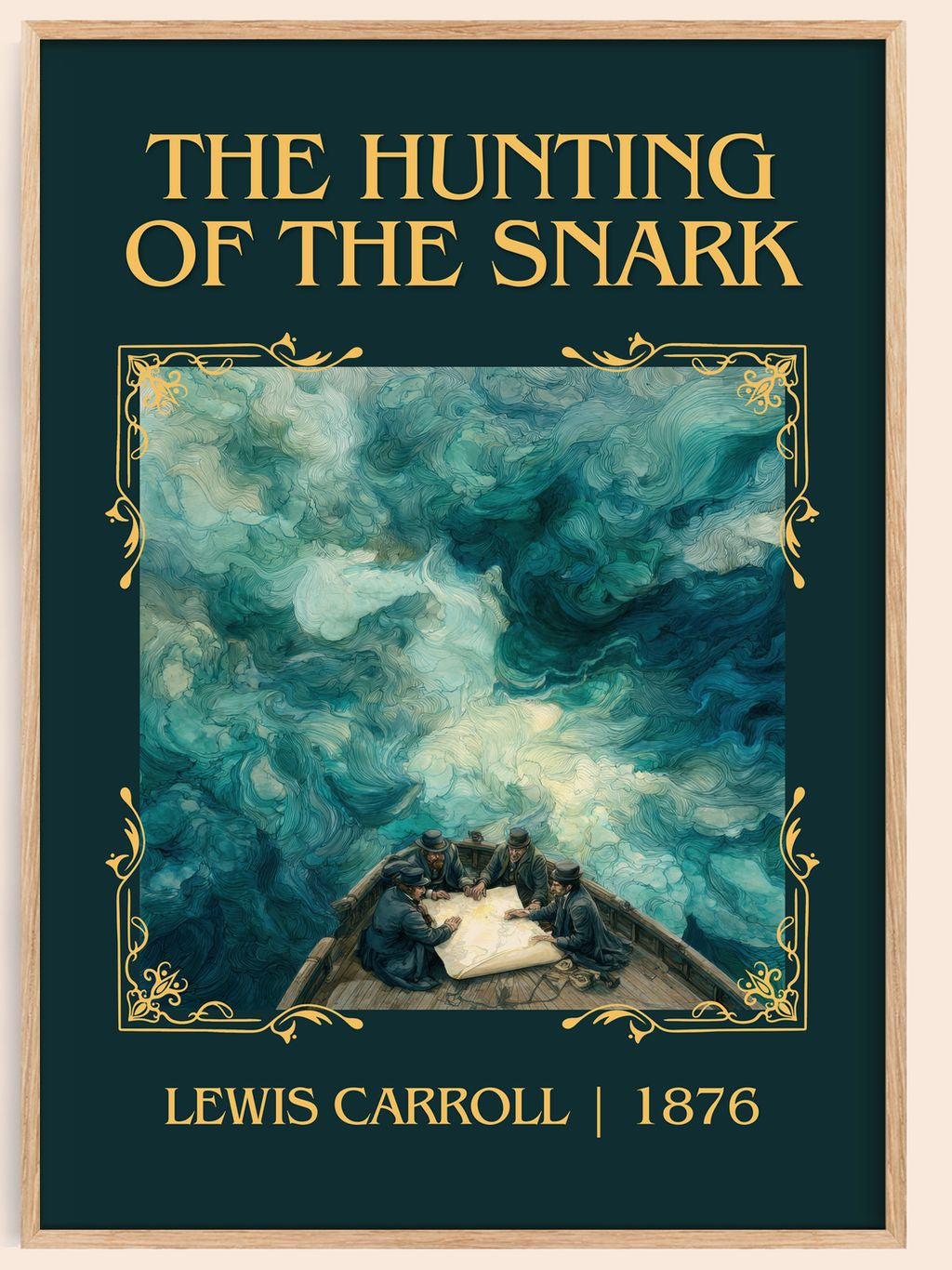 The Hunting Of The Snark Classic Book Art Print by Lewis Carroll – book poster