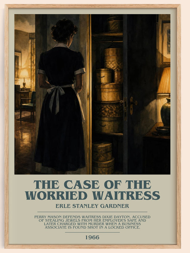 Case Of The Worried Waitress Bookish Wall Art by Erle Stanley Gardner
