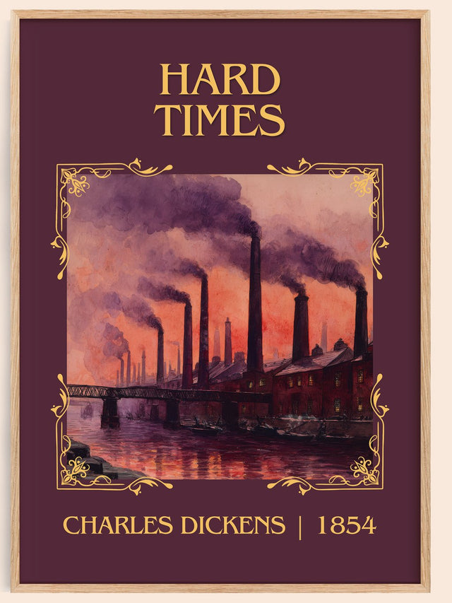 Hard Times Classic Book Art Print by Charles Dickens