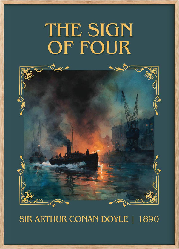 The Sign Of Four Classic Book Art Print by Sir Arthur Conan Doyle