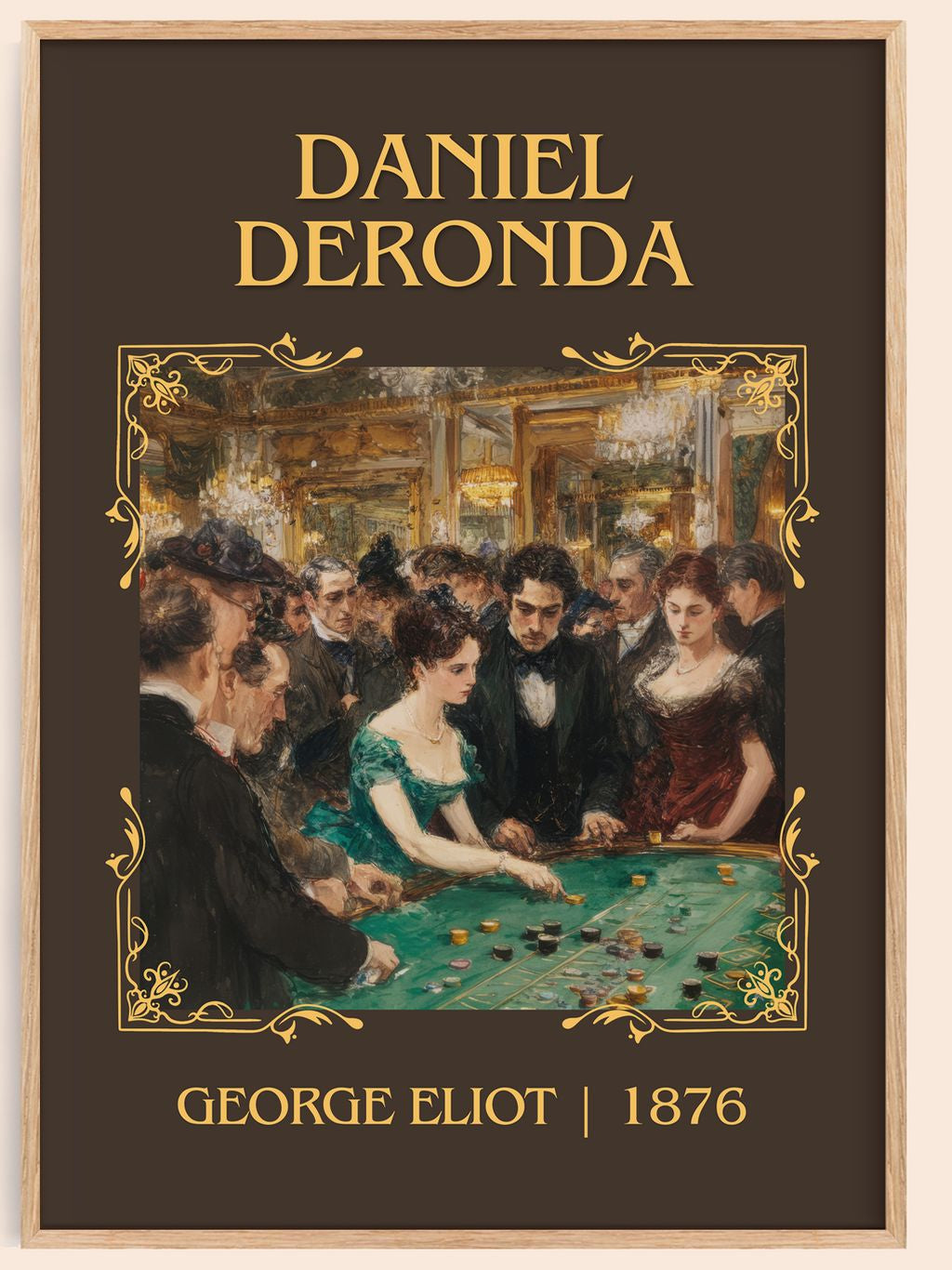 Daniel Deronda Classic Book Art Print by George Eliot – book poster