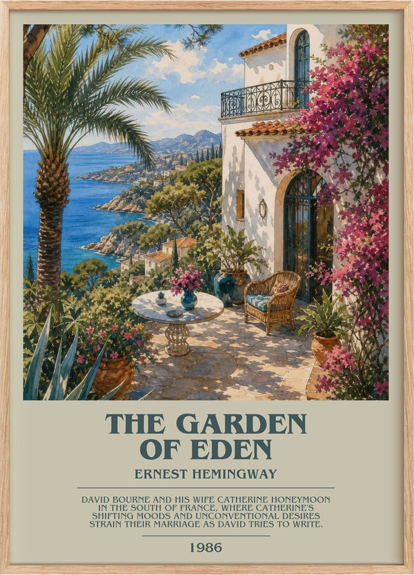 The Garden Of Eden Bookish Wall Art by Ernest Hemingway