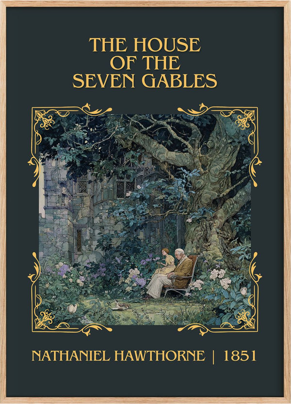 House Of The Seven Gables Classic Book Art Print by N. Hawthorne