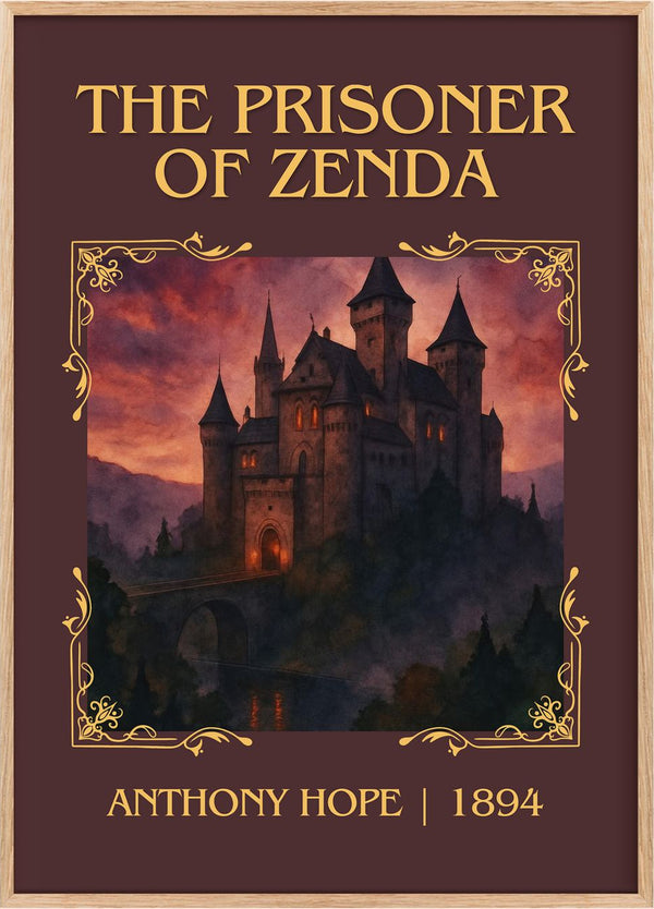 The Prisoner Of Zenda Classic Book Art Print by Anthony Hope