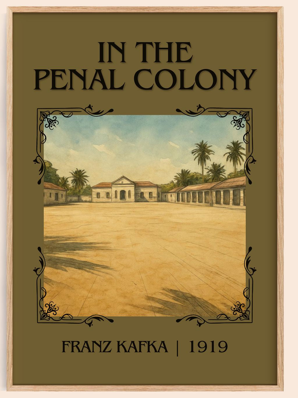 In The Penal Colony Classic Book Art Print by Franz Kafka – book poster