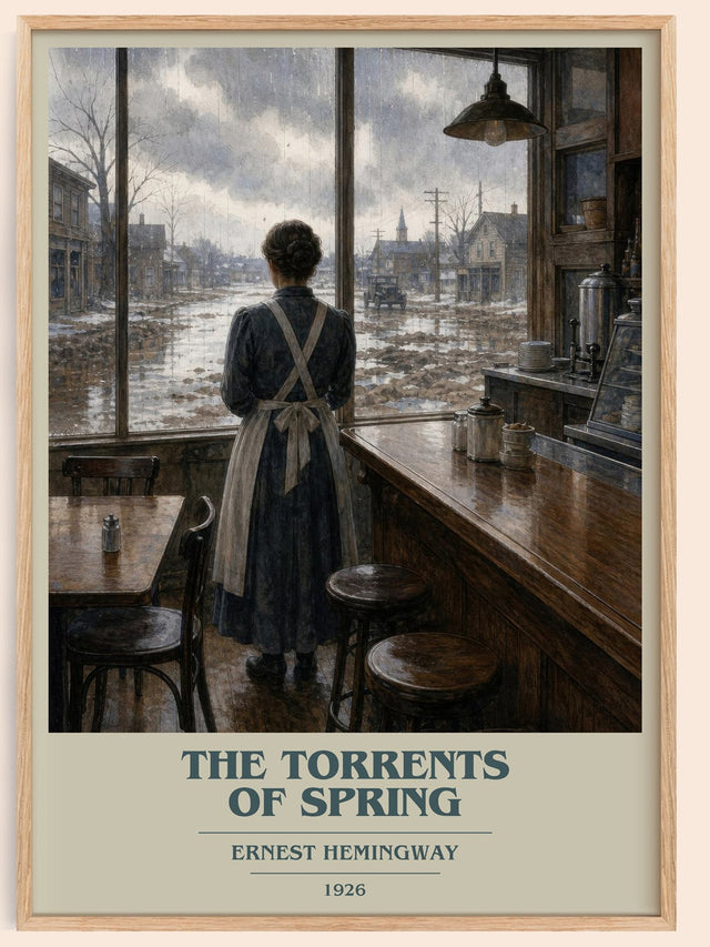 The Torrents Of Spring Book Cover Poster by Ernest Hemingway