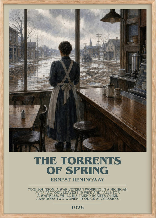 The Torrents Of Spring Bookish Wall Art by Ernest Hemingway