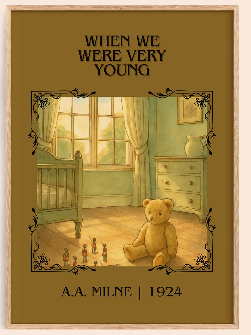When We Were Very Young Classic Book Art Print by A.A. Milne – book poster