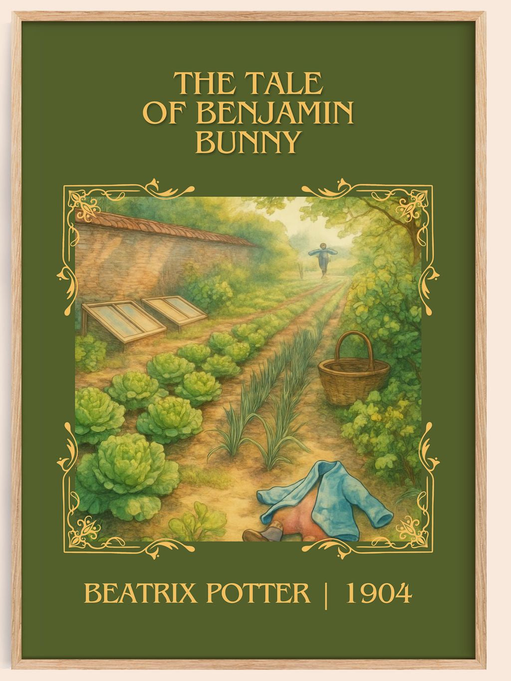 The Tale Of Benjamin Bunny Classic Book Art Print by Beatrix Potter – book poster