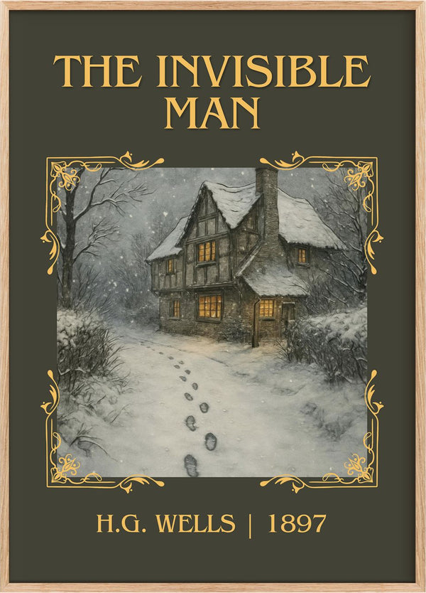 The Invisible Man Classic Book Art Print by H.G. Wells