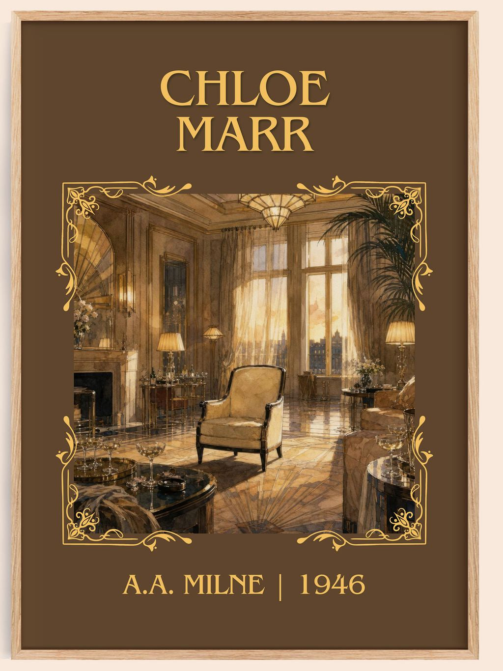 Chloe Marr Classic Book Art Print by A.A. Milne – book poster