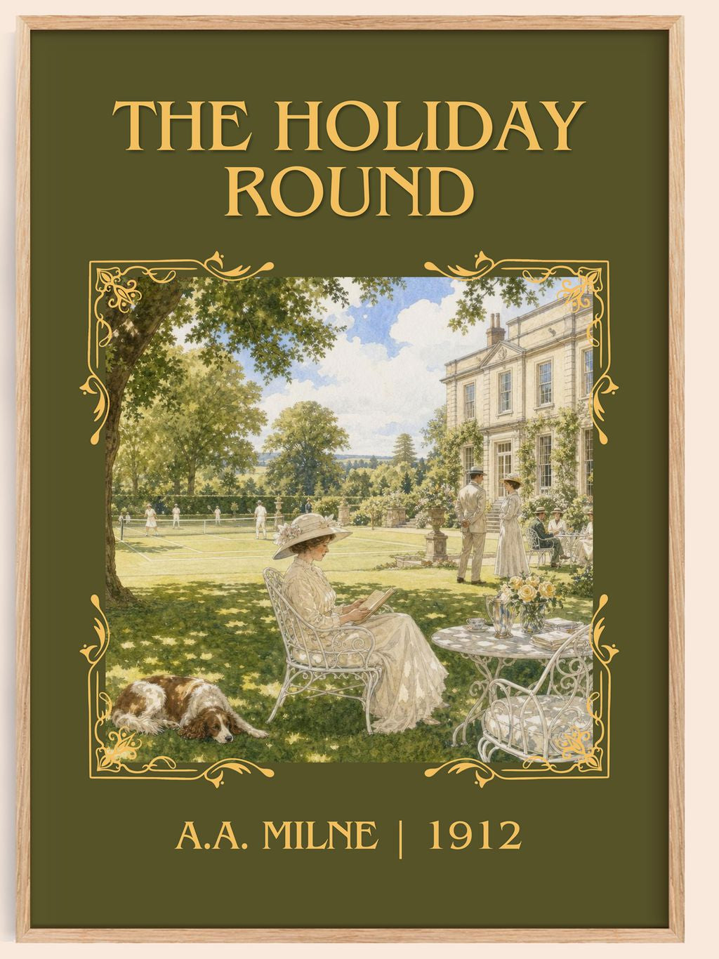 The Holiday Round Classic Book Art Print by A.A. Milne – book poster