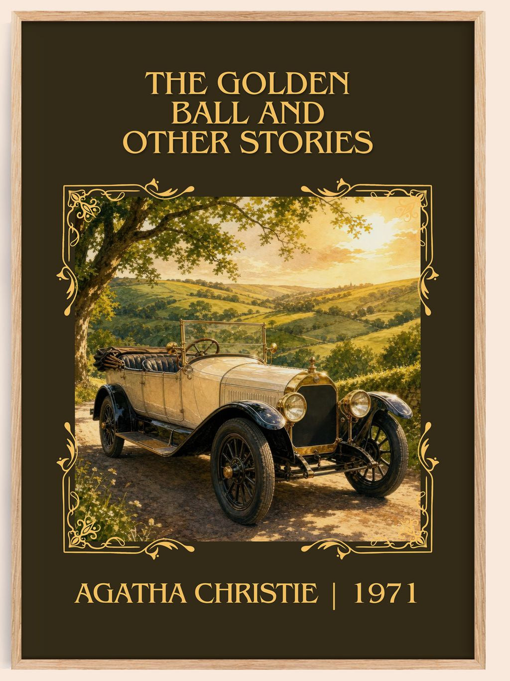 Golden Ball And Other Stories Classic Book Art Print by A. Christie – book poster
