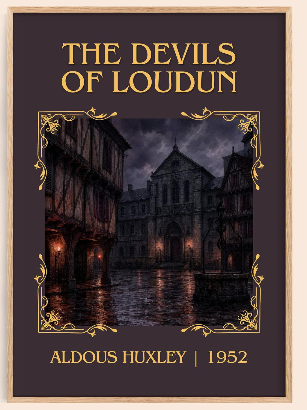 The Devils Of Loudun Classic Book Art Print by Aldous Huxley – book poster