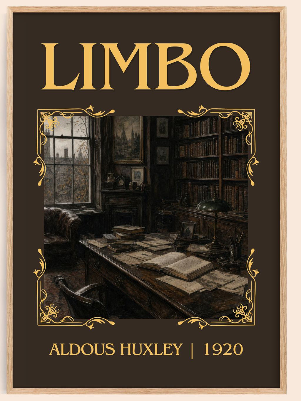 Limbo Classic Book Art Print by Aldous Huxley – book poster