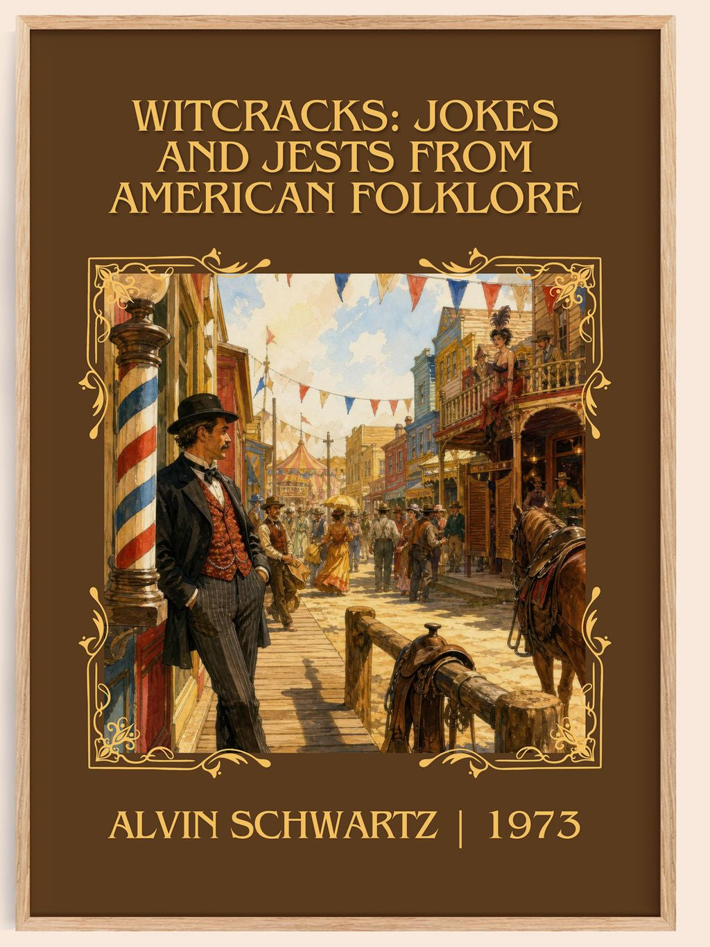 Witcracks: Jokes And Jests From American Folklore Classic Book Art – book poster