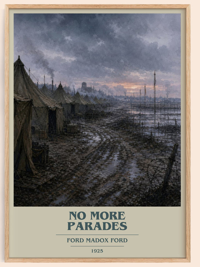 No More Parades Book Cover Poster by Ford Madox Ford