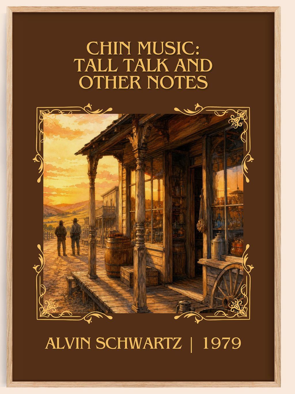 Chin Music: Tall Talk And Other Notes Classic Book Art Print – book poster