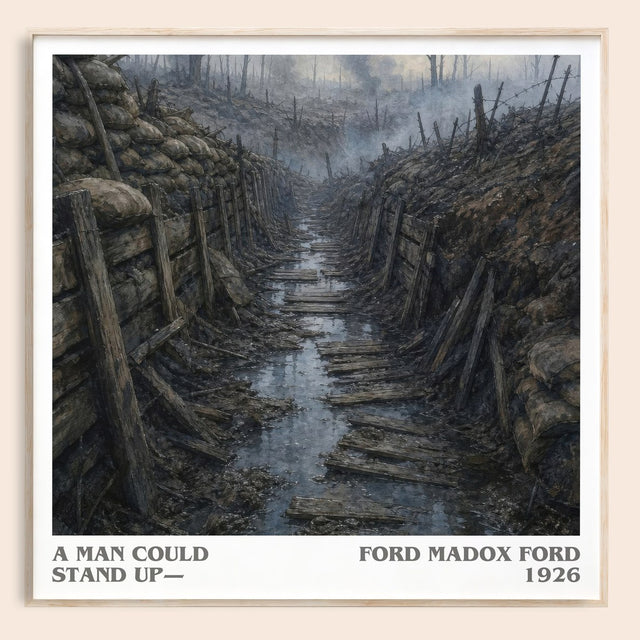 A Man Could Stand Up— Literary Art Print by Ford Madox Ford