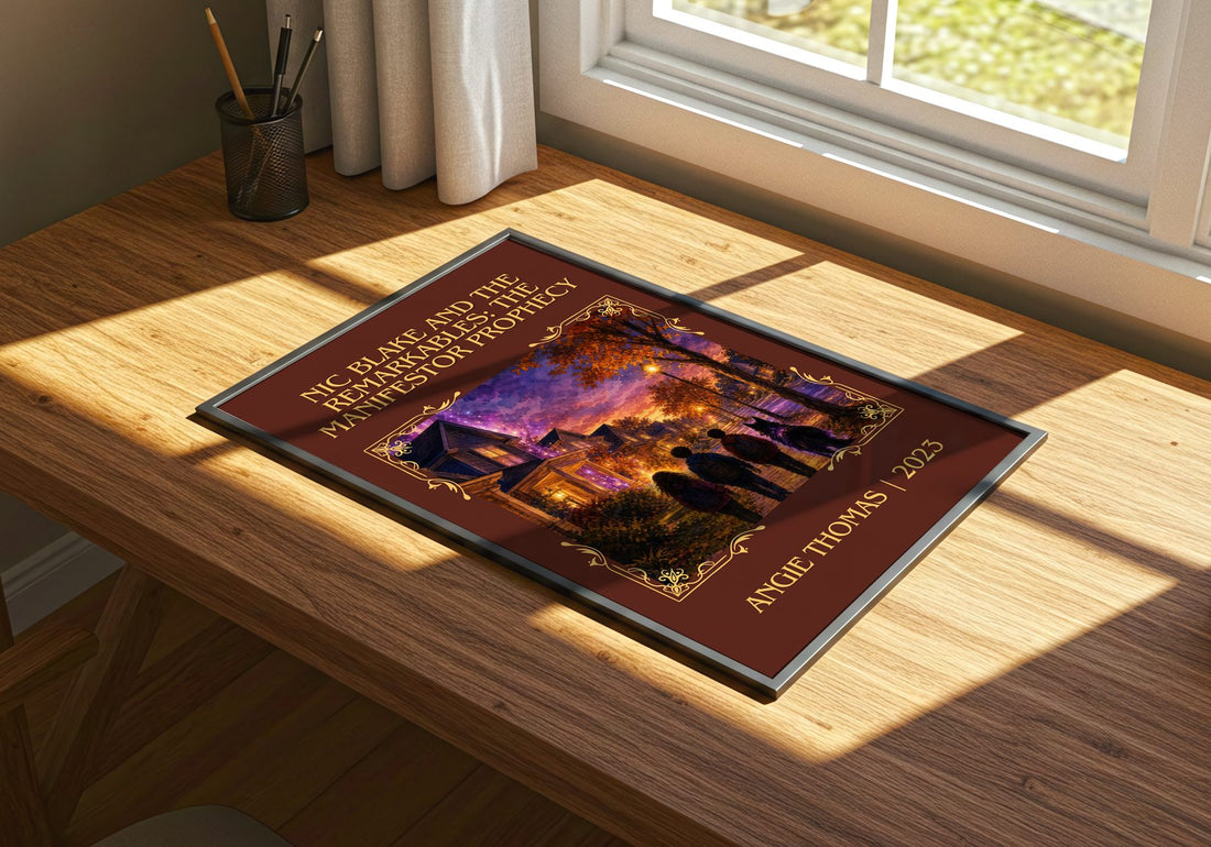 Nic Blake And The Remarkables: The Manifestor Prophecy Classic Book – print on a sunlit desk