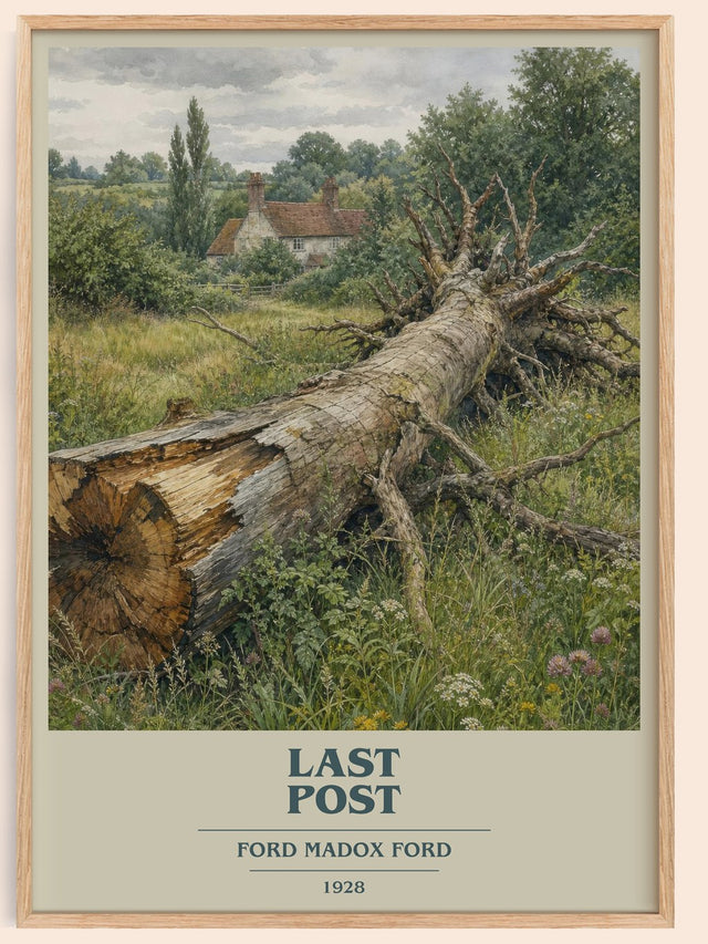 Last Post Book Cover Poster by Ford Madox Ford