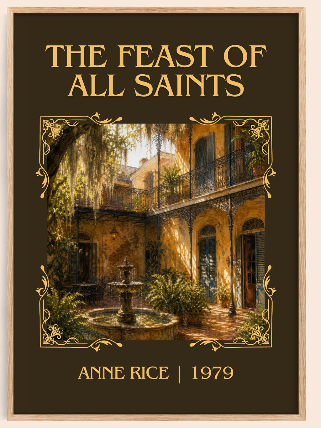 The Feast Of All Saints Classic Book Art Print by Anne Rice – book poster