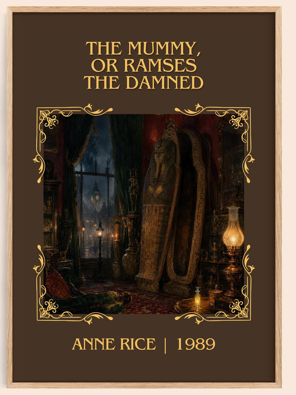 The Mummy, Or Ramses The Damned Classic Book Art Print by Anne Rice – book poster