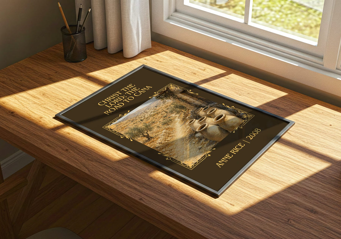 Christ The Lord: The Road To Cana Classic Book Art Print by Anne Rice – print on a sunlit desk