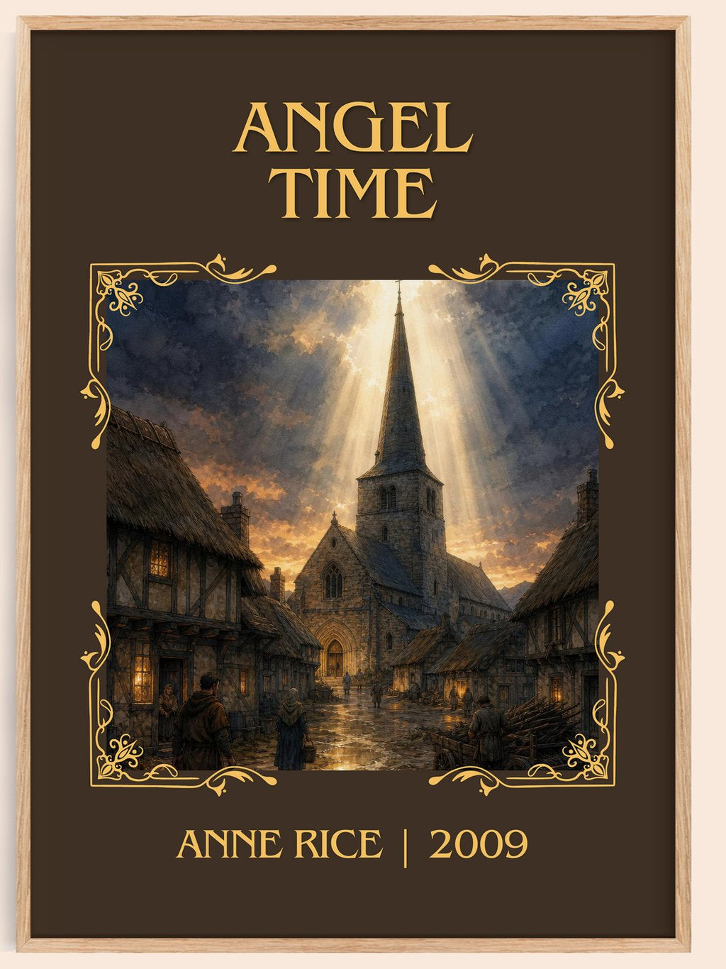 Angel Time Classic Book Art Print by Anne Rice – book poster
