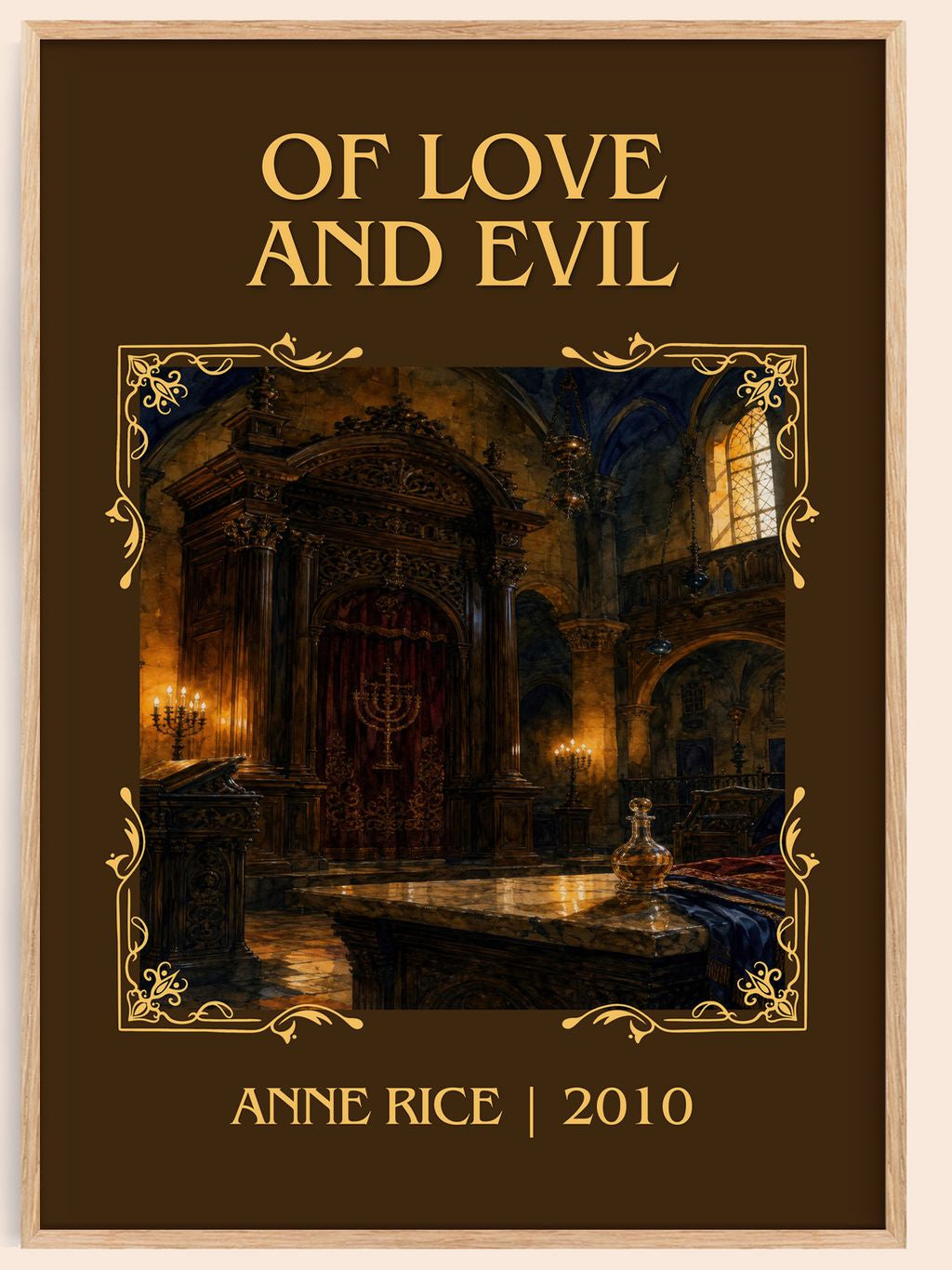 Of Love And Evil Classic Book Art Print by Anne Rice – book poster