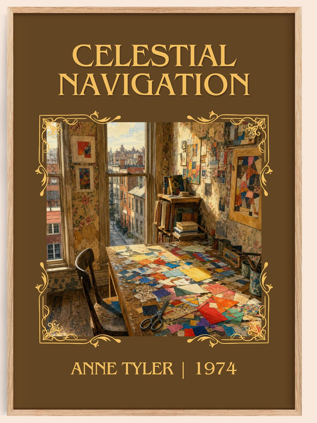 Celestial Navigation Classic Book Art Print by Anne Tyler – book poster