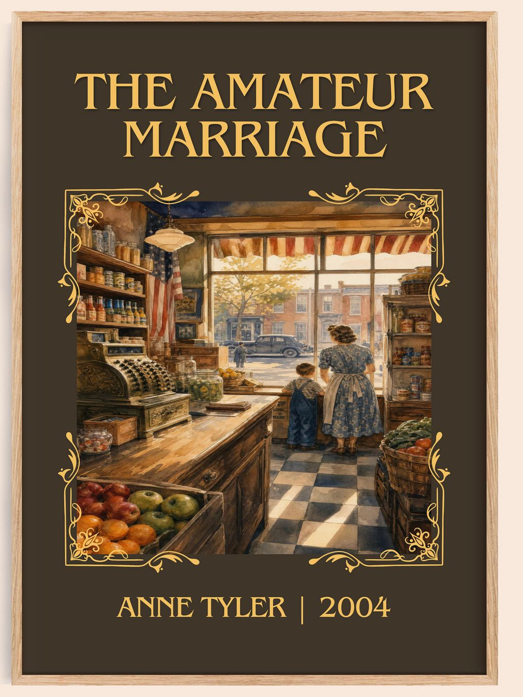 The Amateur Marriage Classic Book Art Print by Anne Tyler – book poster