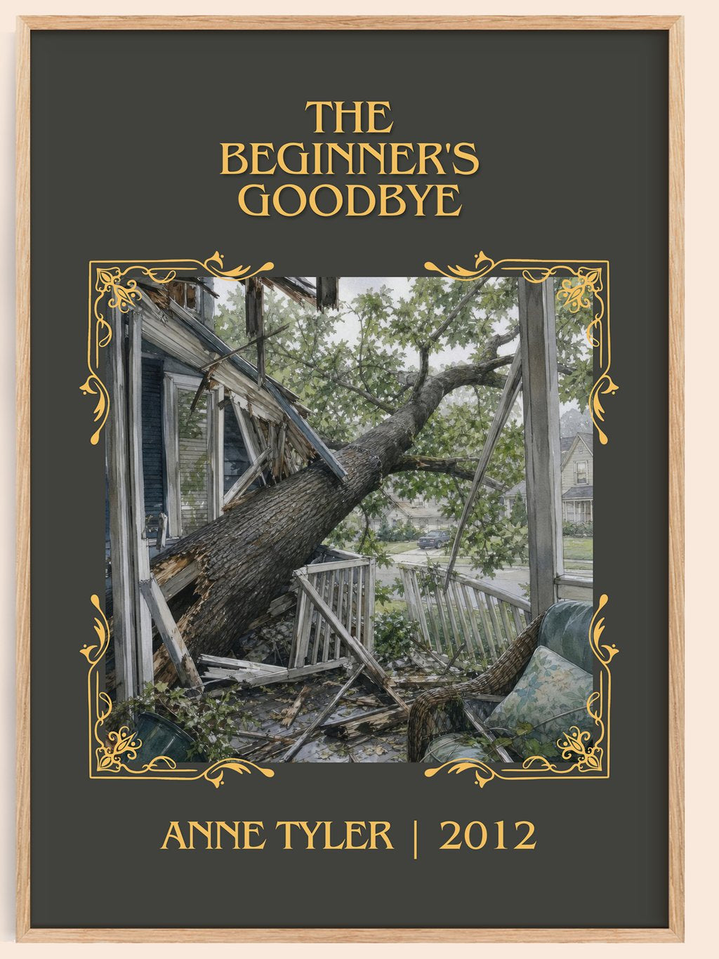 The Beginner'S Goodbye Classic Book Art Print by Anne Tyler – book poster