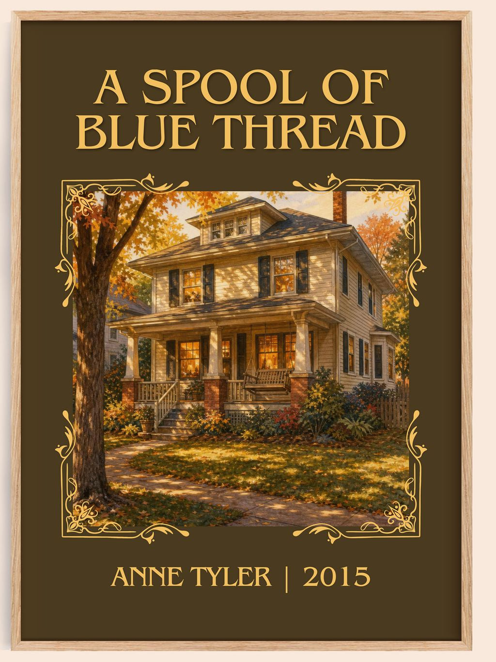 A Spool Of Blue Thread Classic Book Art Print by Anne Tyler – book poster