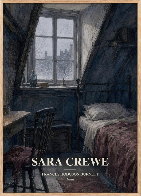 Sara Crewe Book Watercolour Illustration by Frances Hodgson Burnett