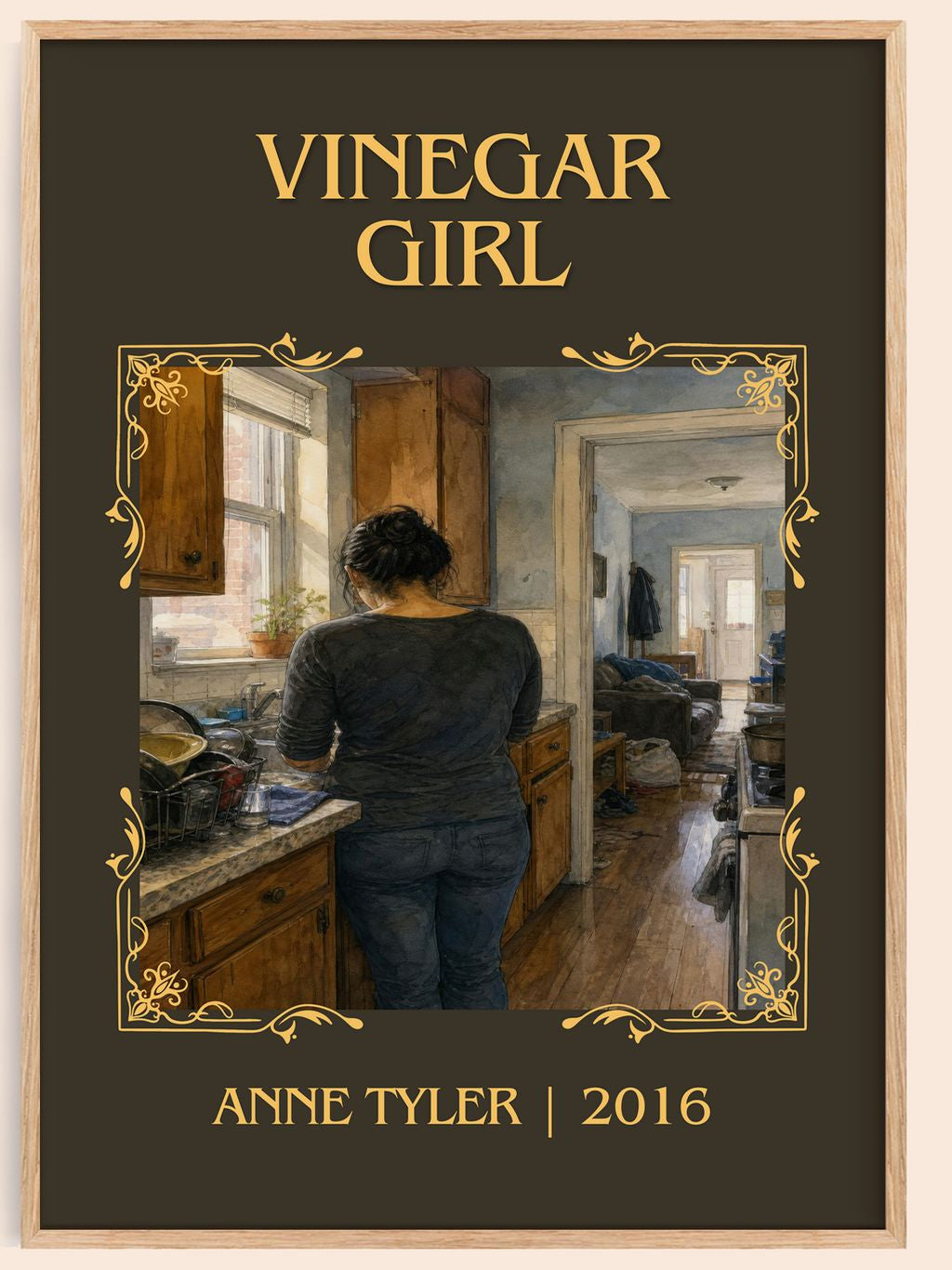 Vinegar Girl Classic Book Art Print by Anne Tyler – book poster