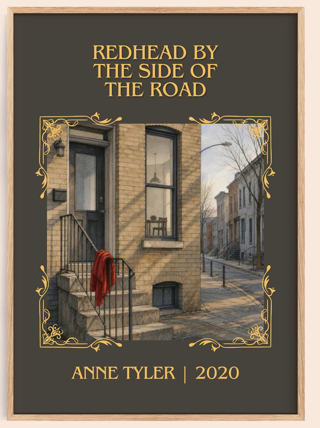 Redhead By The Side Of The Road Classic Book Art Print by Anne Tyler – book poster