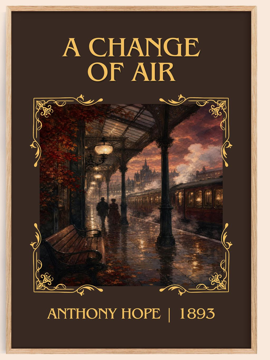 A Change Of Air Classic Book Art Print by Anthony Hope – book poster
