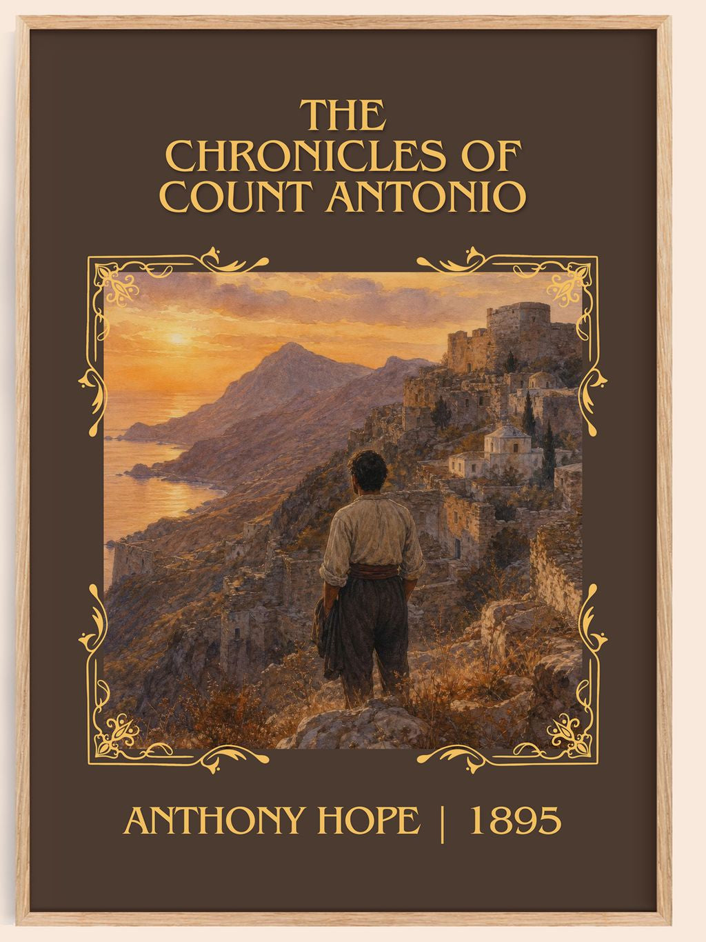 The Chronicles Of Count Antonio Classic Book Art Print by Anthony Hope – book poster
