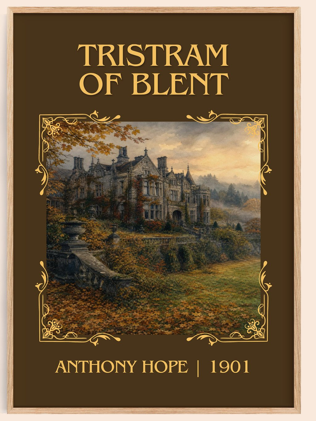 Tristram Of Blent Classic Book Art Print by Anthony Hope – book poster