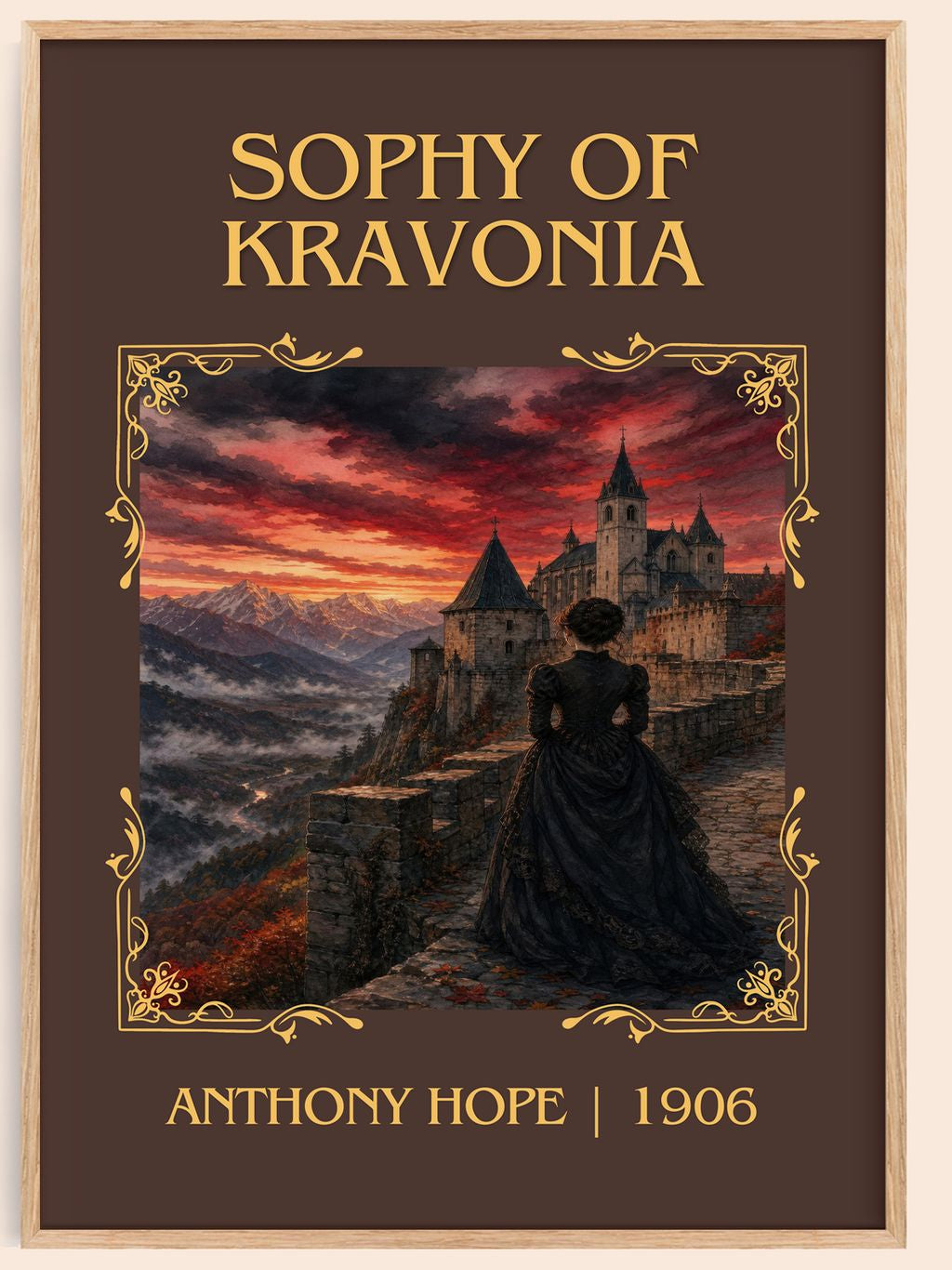 Sophy Of Kravonia Classic Book Art Print by Anthony Hope – book poster