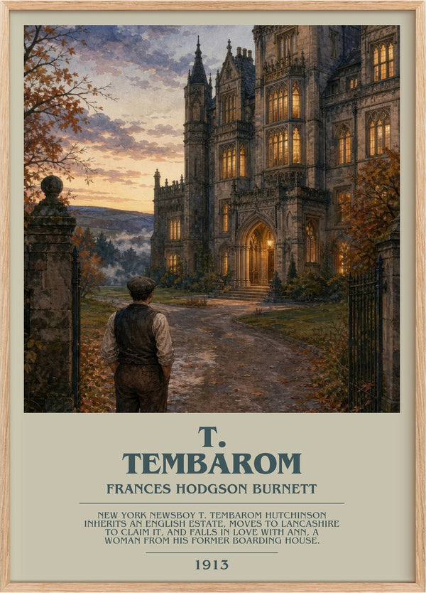 T. Tembarom Bookish Wall Art by Frances Hodgson Burnett