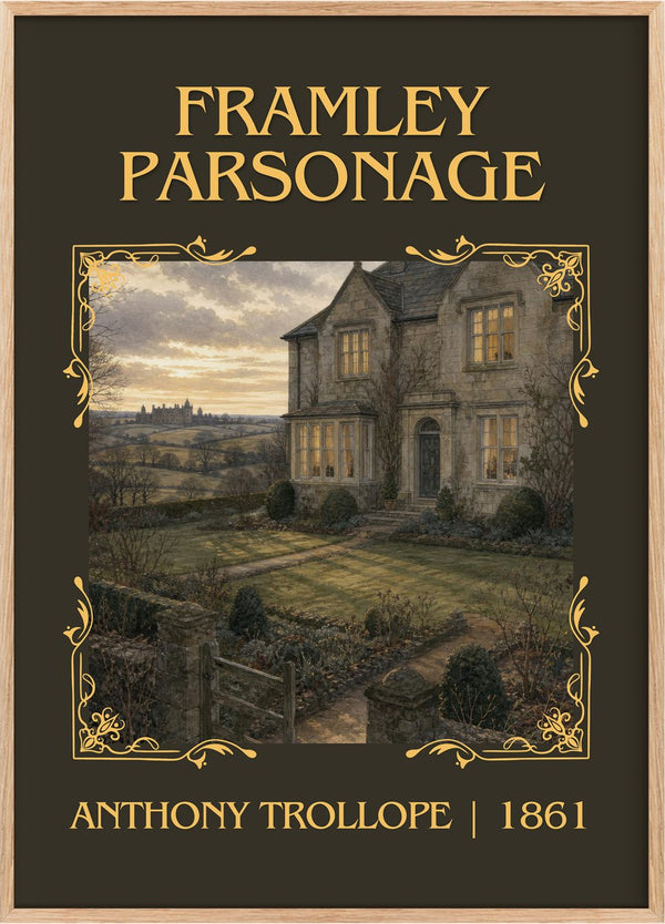 Framley Parsonage Classic Book Art Print by Anthony Trollope