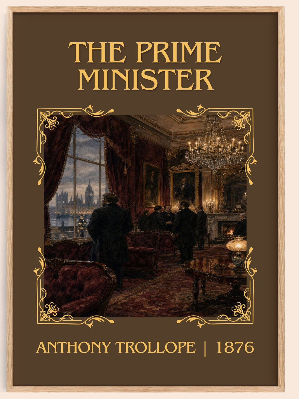 The Prime Minister Classic Book Art Print by Anthony Trollope – book poster