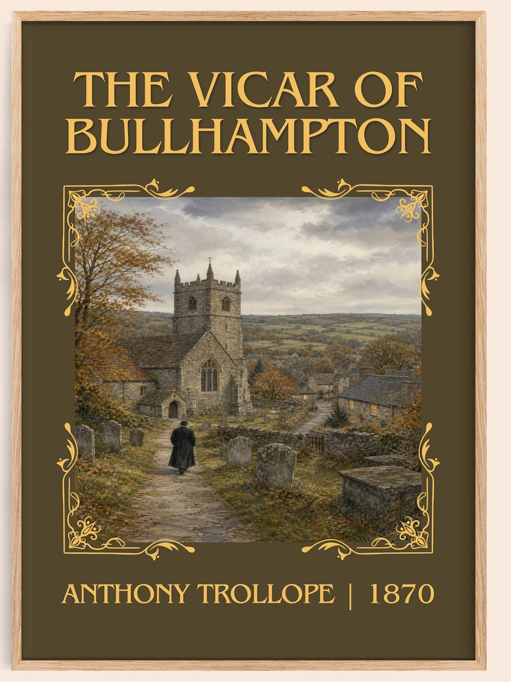 The Vicar Of Bullhampton Classic Book Art Print by Anthony Trollope – book poster