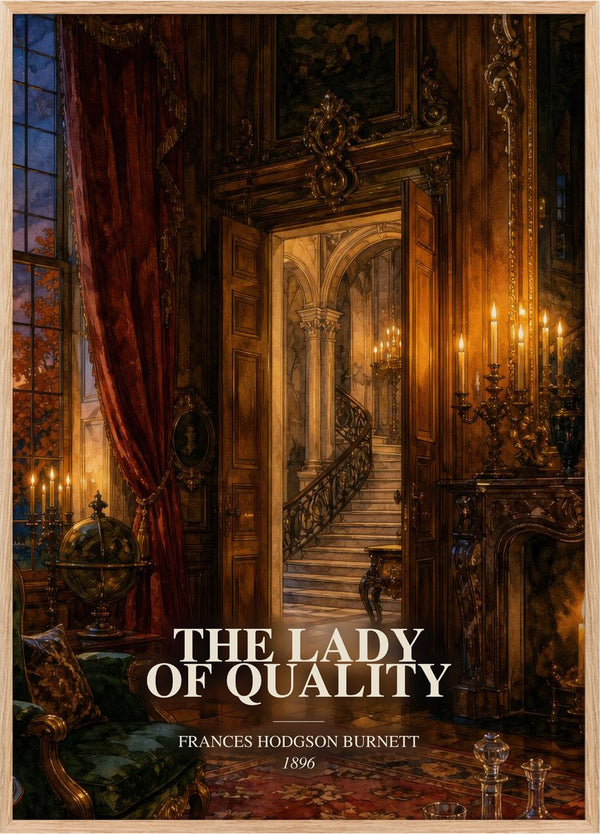 Lady Of Quality Book Watercolour Illustration by F. Burnett