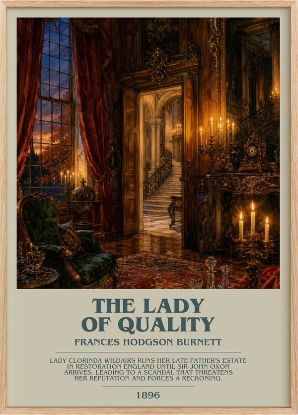 The Lady Of Quality Bookish Wall Art by Frances Hodgson Burnett