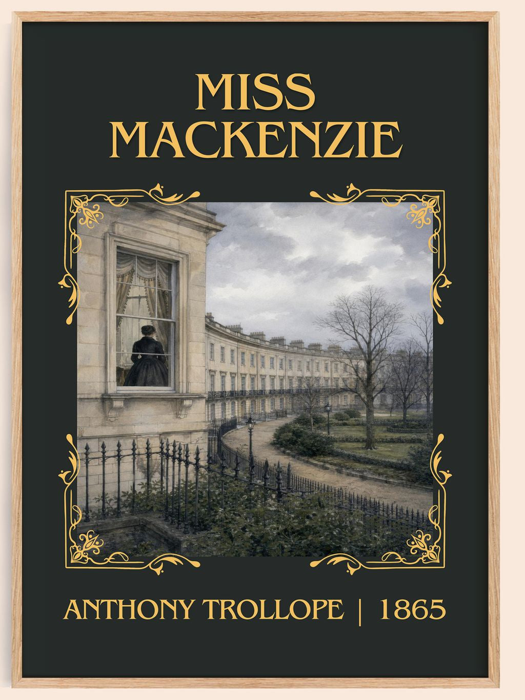 Miss Mackenzie Classic Book Art Print by Anthony Trollope – book poster