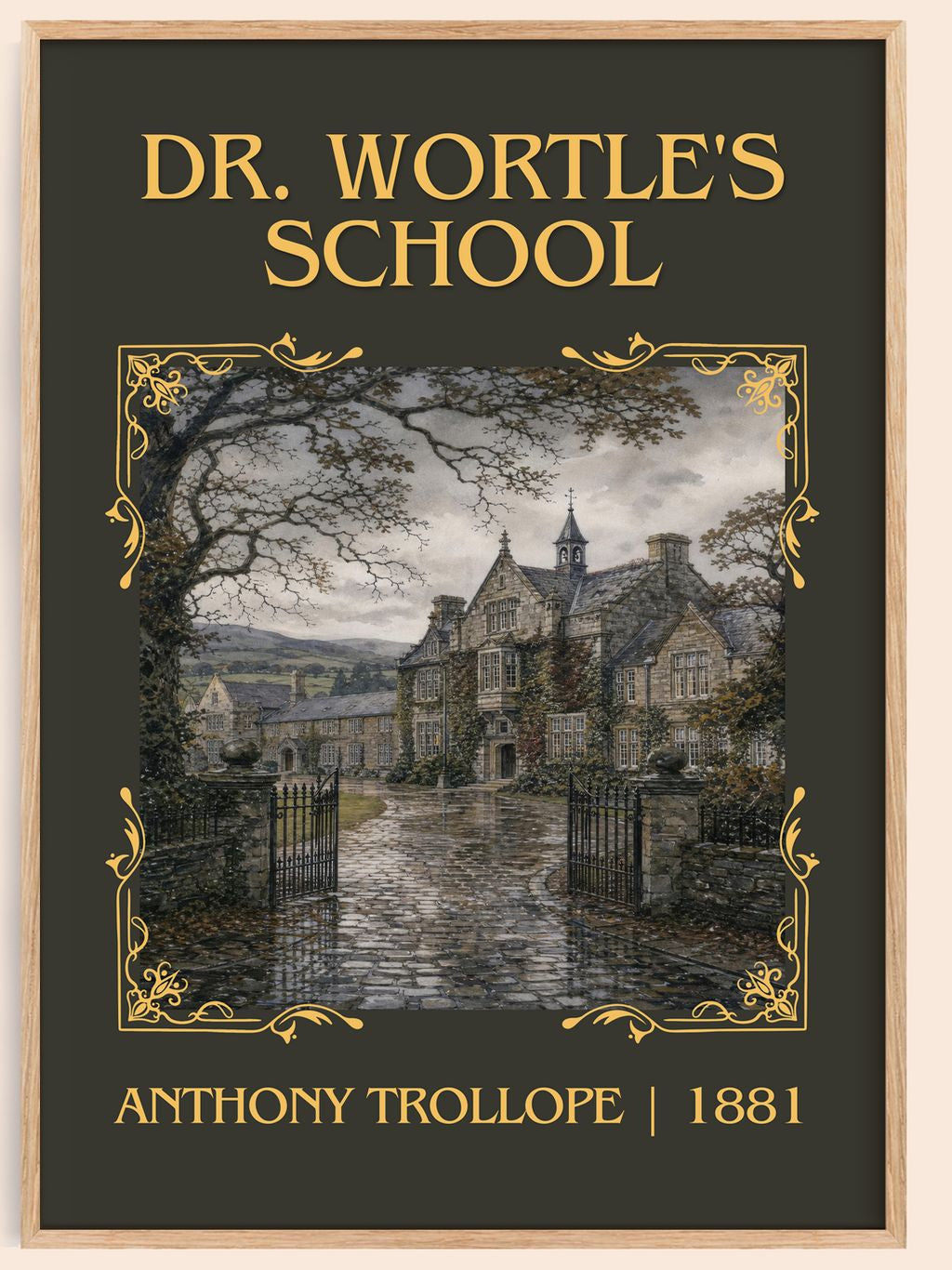 Dr. Wortle'S School Classic Book Art Print by Anthony Trollope – book poster